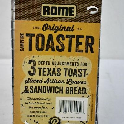 Campfire Toaster with 3 Depth Adjustments - New