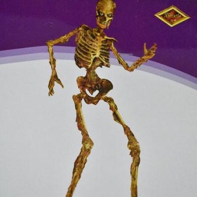 Scary Skeleton Jointed Cardboard Cutouts, 6 Feet Tall, Quantity 2 - New