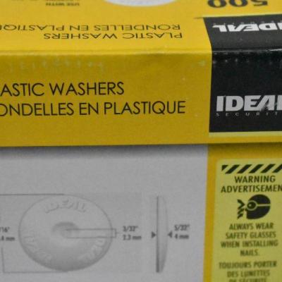 Ideal Security Inc. Plastic Cap Washers 500 per Box - New, Open Box