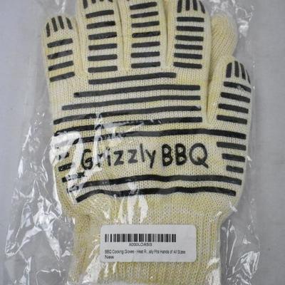 Grizzly BBQ Gloves, Heat Resistant - New