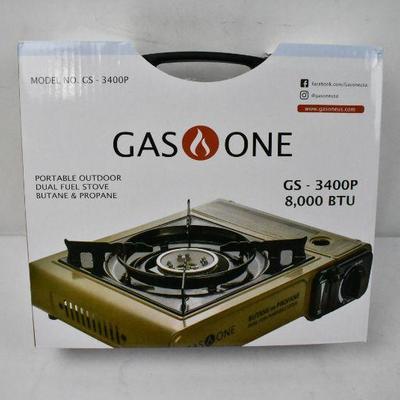 Gas One Portable Outdoor Dual Fuel Stove Butane and Propane - New