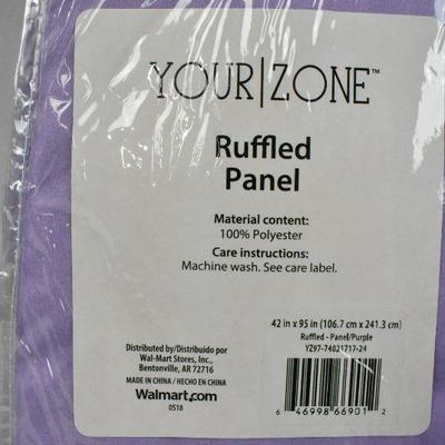 Two Your Zone Ruffle Panels, Purple, 42