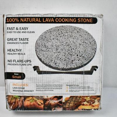 Natural Lava Cooking Stone - New, Open Box