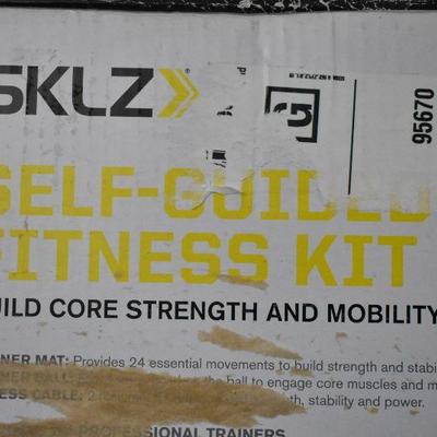 SKLZ Self-Guided Exercise Kit: Stability Ball, Bands & Exercise Mat - New