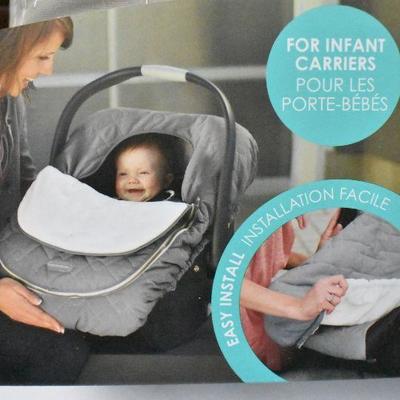 JJ Cole Car Seat Cover for Infant Carriers, Gray - New
