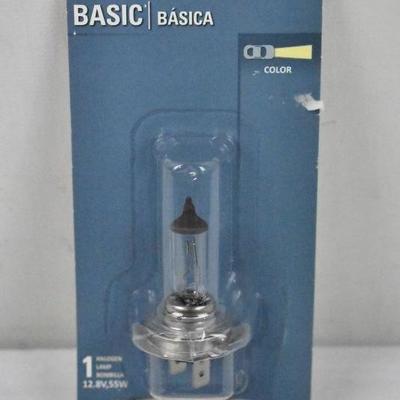 Sylvania Halogen Lamp, Basic Headlight #H7, 12.8V, 55W - New