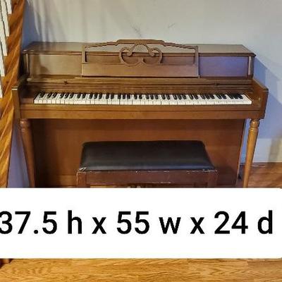 Lot 5 - Wurlitzer Console Piano and Bench