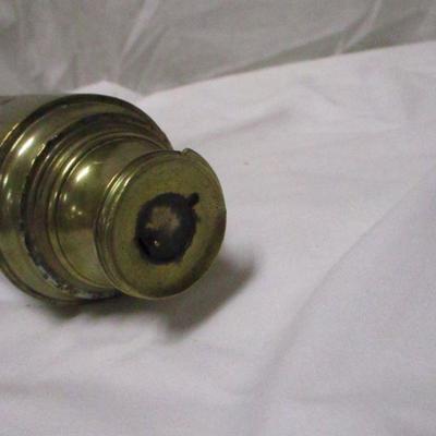 Lot 7 - Brass & Oak Wood Telescope Spy Glass