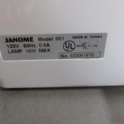 Lot 19 - Janome Jem Gold 2 Model 661 Sewing Machine