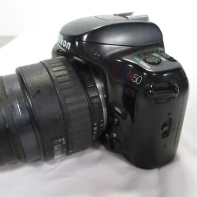 Lot 22 - Nikon - N50 Camera w/ Sigma DL Zoom 35 - 80mm Lens