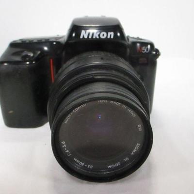 Lot 22 - Nikon - N50 Camera w/ Sigma DL Zoom 35 - 80mm Lens