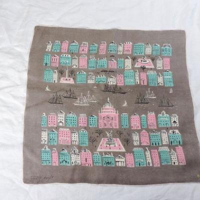 Lot 25 Vintage Tammis Keefe Linen Handkerchief