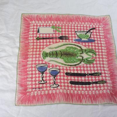Lot 28 Vintage Tammis Keefe Linen Handkerchief