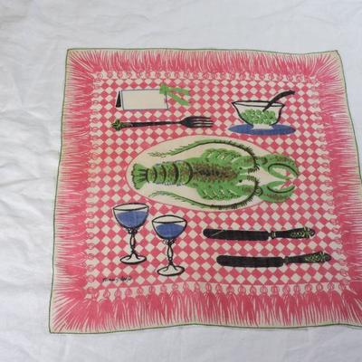 Lot 28 Vintage Tammis Keefe Linen Handkerchief