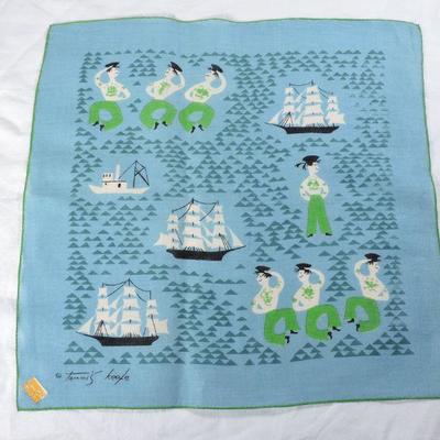 Lot 31 Vintage Tammis Keefe Linen Handkerchief NWT