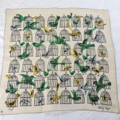 Lot 32 Vintage Tammis Keefe Linen Handkerchief