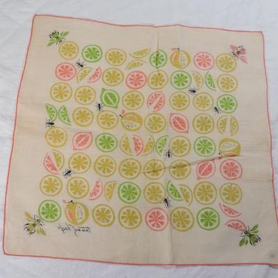 Lot 35 Vintage Tammis Keefe Linen Handkerchief