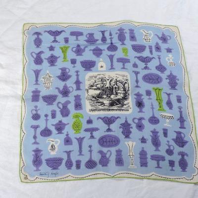 Lot 37 Vintage Tammis Keefe Linen Handkerchief
