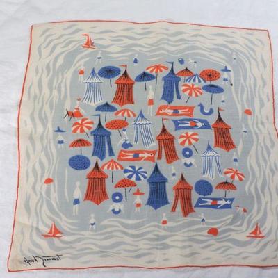 Lot 45 Vintage Tammis Keefe Linen Handkerchief NWT