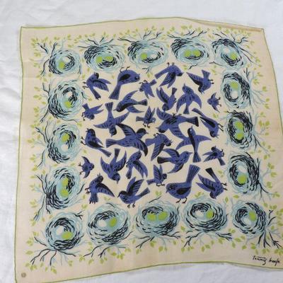 Lot 46 Vintage Tammis Keefe Linen Handkerchief