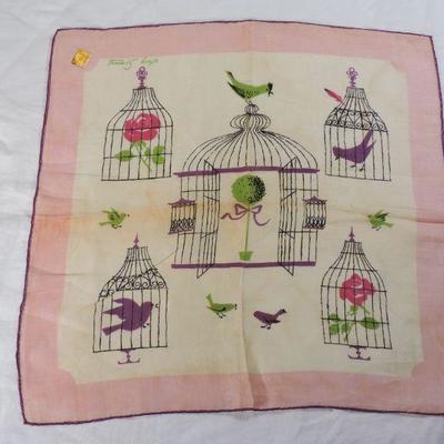 Lot 47 Vintage Tammis Keefe Linen Handkerchief NWT