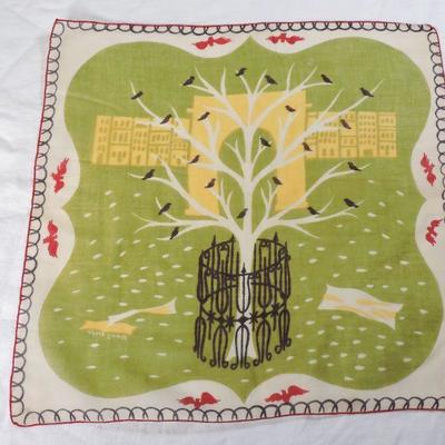 Lot 48 Vintage Tammis Keefe Linen Handkerchief