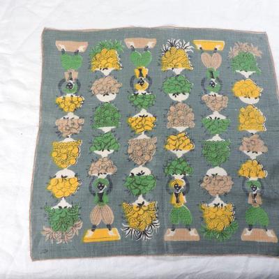 Lot 52 Vintage Tammis Keefe Linen Handkerchief