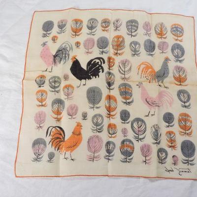 Lot 55 Vintage Tammis Keefe Linen Handkerchief NWT