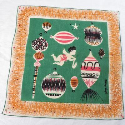 Lot 56 Vintage Tammis Keefe Linen Handkerchief