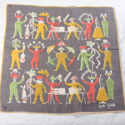 Lot 61 Vintage Tammis Keefe Linen Handkerchief