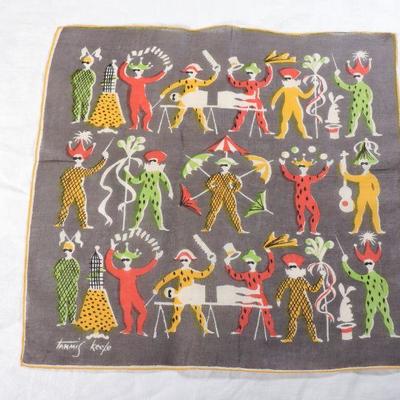 Lot 61 Vintage Tammis Keefe Linen Handkerchief