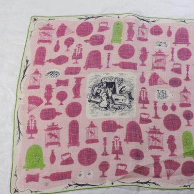 Lot 63 Vintage Tammis Keefe Linen Handkerchief