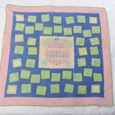 Lot 64 Vintage Tammis Keefe Linen Handkerchief