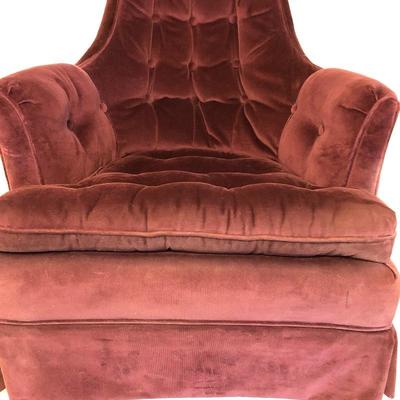 Lot 3 - Purple Fabric Covered Chair