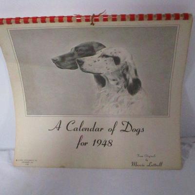 Lot 44 - A Calendar Of Dogs For 1948