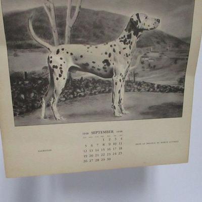 Lot 44 - A Calendar Of Dogs For 1948