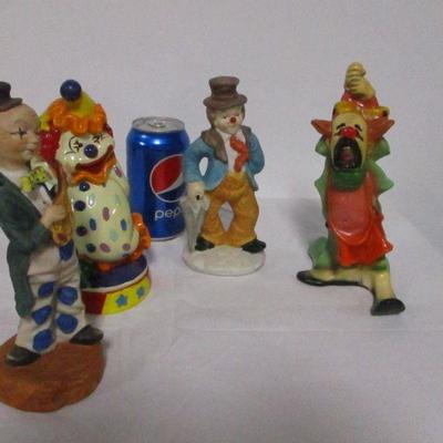 Lot 55 - Variety Of Clown Figurines 