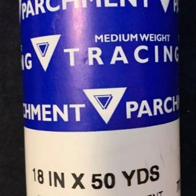 Large Unopened Roll Medium Weight Canson Tracing Paper 18" X 50