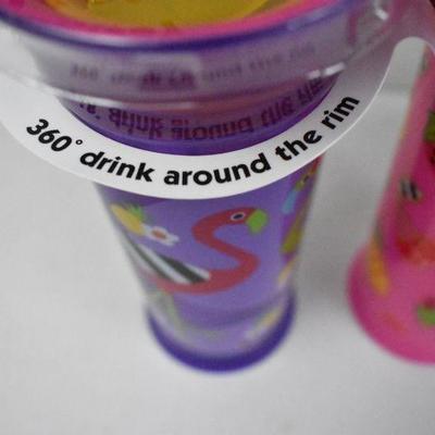 Sassy No Spill Spoutless Sippy Cup - Two 2-Packs, 12 oz Each - New
