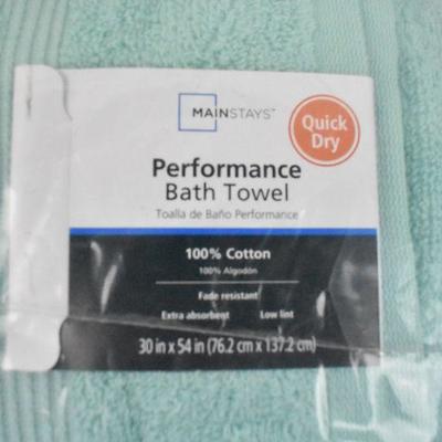 Mint Performance Bath Towel - New