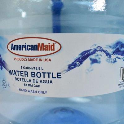 2x American Maid 5 Gallon Water Bottles - New