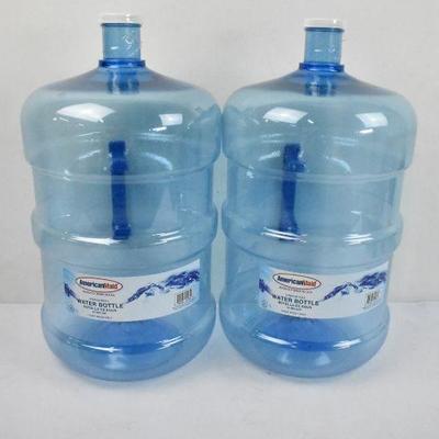 2x American Maid 5 Gallon Water Bottles - New