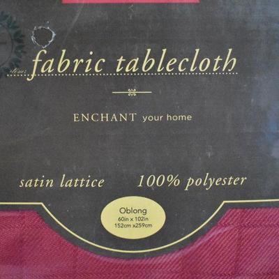 Fabric Tablecloth, Oblong 60