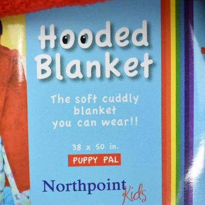 2 Hooded Blankets: Red Puppy Pal 38