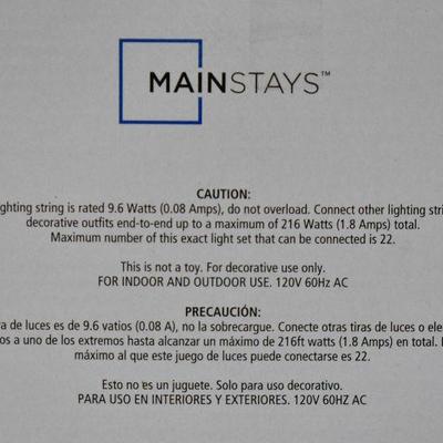 Mainstays 20 Count String Lights for Indoor/Outdoor Use - New