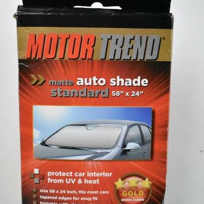 Motor Trend Matte Auto Shade, Standard Size 58