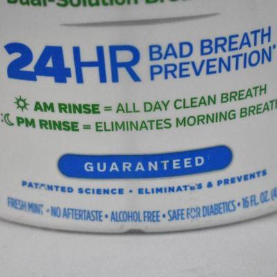 SmartMouth Original Activated Mouthwash Mint 16fl oz Bad Breath Prevention - New