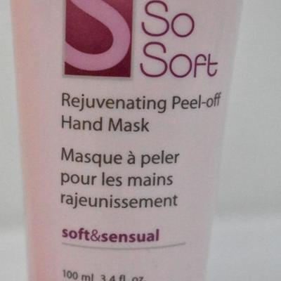 2 Avon Skin So Soft Rejuvenating Peel-Off Hand Mask, 3.4 fl oz Each - New