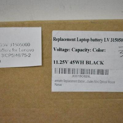 45Wh 11.25V 31505000 Built-In Battery for Lenovo Thinkpad 3ICP5/46/75-2 - New