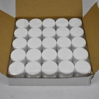 50 Pack 5G/5ML High Quality Clear Plastic Cosmetic Container Jars & Lids - New